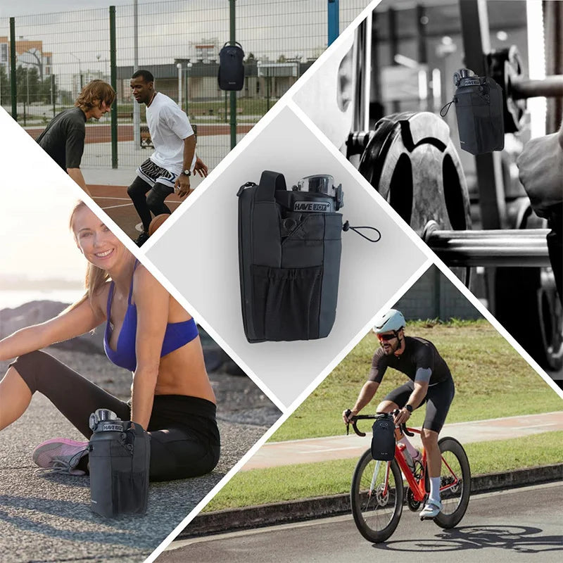 🎒 Bolso de Gimnasio Magnético de Gran Capacidad con Bolsillo para Celular | Organizador Portátil para Botellas y Accesorios de Entrenamiento