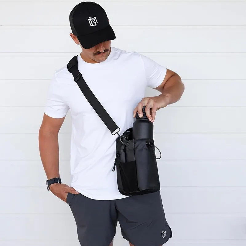 🎒 Bolso de Gimnasio Magnético de Gran Capacidad con Bolsillo para Celular | Organizador Portátil para Botellas y Accesorios de Entrenamiento
