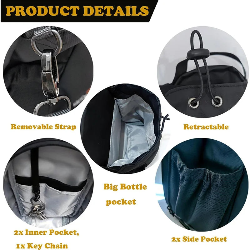 🎒 Bolso de Gimnasio Magnético de Gran Capacidad con Bolsillo para Celular | Organizador Portátil para Botellas y Accesorios de Entrenamiento
