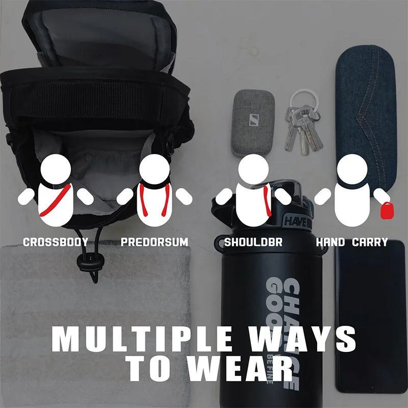 🎒 Bolso de Gimnasio Magnético de Gran Capacidad con Bolsillo para Celular | Organizador Portátil para Botellas y Accesorios de Entrenamiento