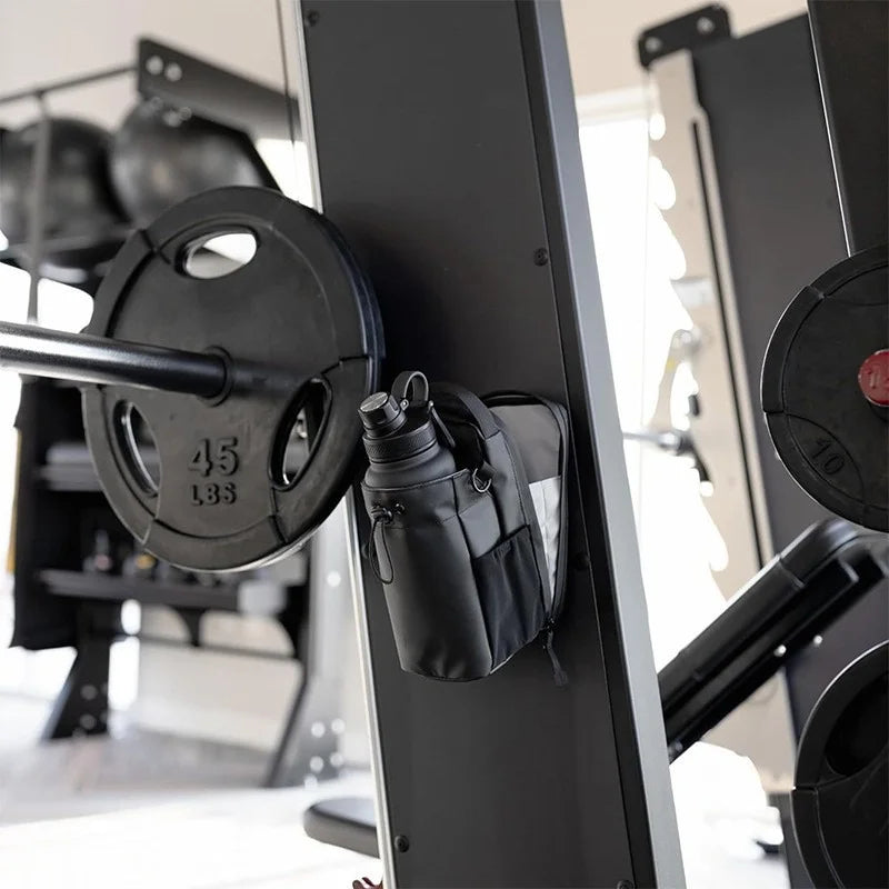 🎒 Bolso de Gimnasio Magnético de Gran Capacidad con Bolsillo para Celular | Organizador Portátil para Botellas y Accesorios de Entrenamiento