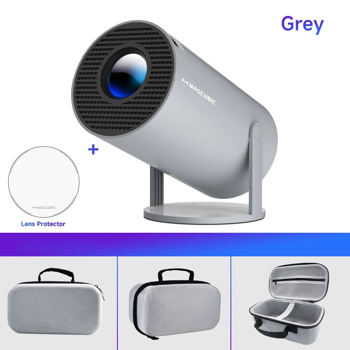 🎬 Proyector Magcubic HY300 Pro 4K | Android 11, Doble WiFi6, 260 ANSI, BT5.0, 1080P, Resolución Nativa 1280×720P para Cine en Casa o al Aire Libre